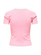 T-shirt Only Kira Rosa stampa 15359963 /Romance Rose ONLY 