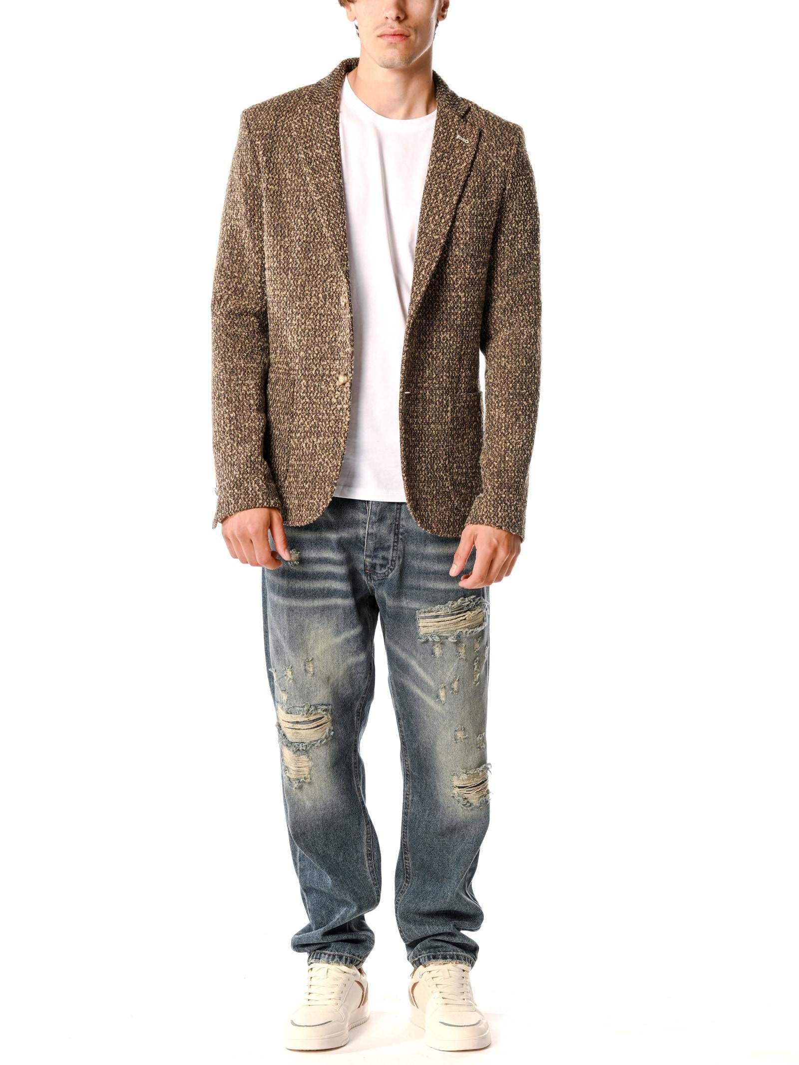 Giacca Block Eleven Beige bouclè 05BLG251168 BEIGE BLOCK ELEVEN 