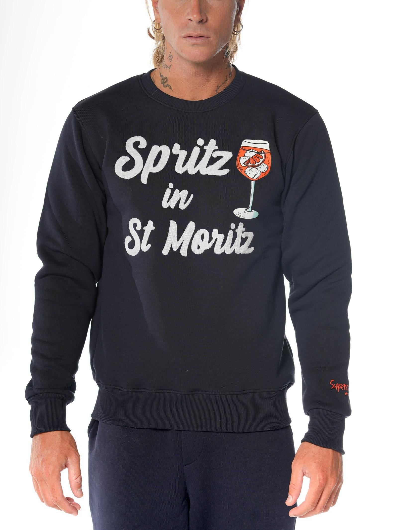 Felpa Superculture Blu Spritz A1369 BLU SUPERCULTURE 