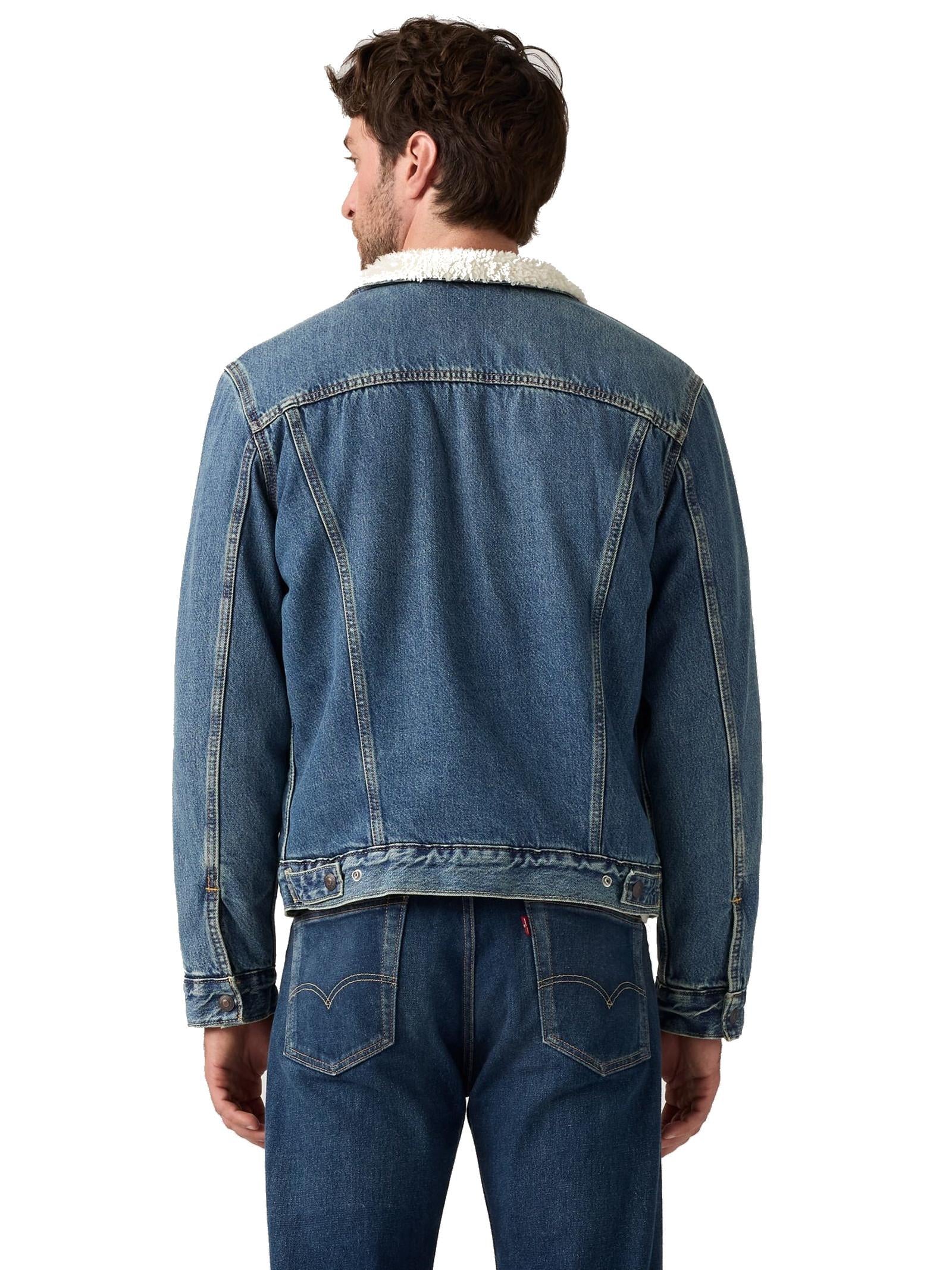 Giubbotto LEVI'S® Trucker Medium Blue Denim in sherpa 1636502 92 LEVI'S® 