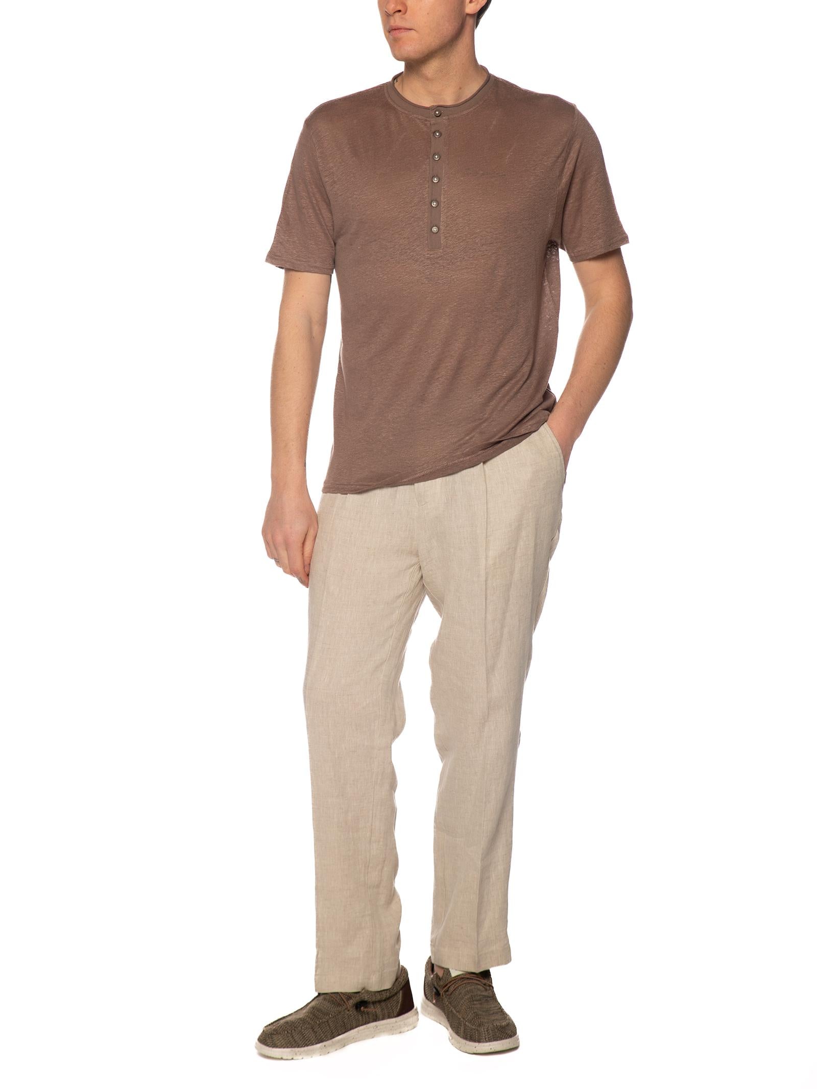 Pantalone Seinse Beige in lino con elastico PSE1502 BEIGE SEINSE 