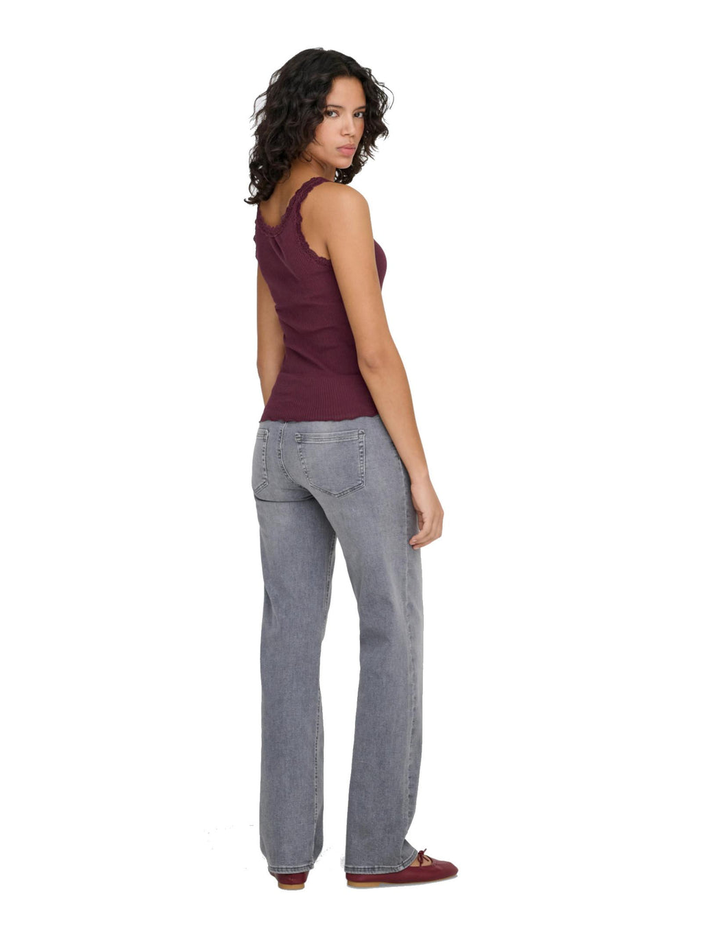 Top Only Bordeaux Sara pizzo 15345994 /Burgundy ONLY 