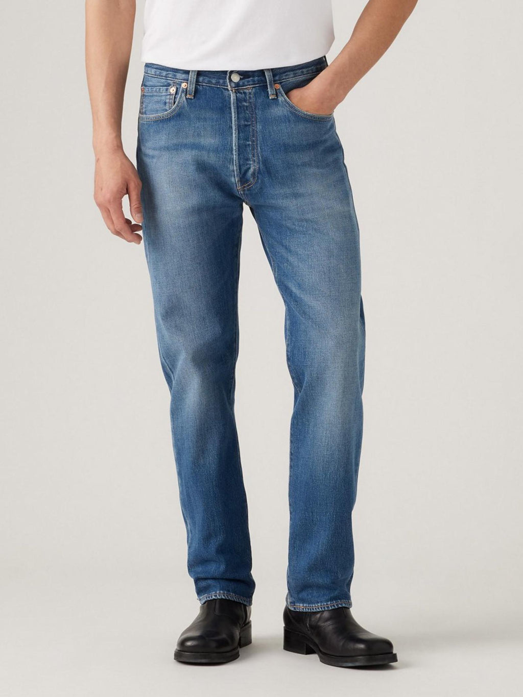 Jeans LEVI'S®  501® Medium Blue Denim 5013719 Dark Indigo - Worn In LEVI'S® 