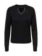 Maglia Only Venice Nero con strass 15364652 /Black ONLY 