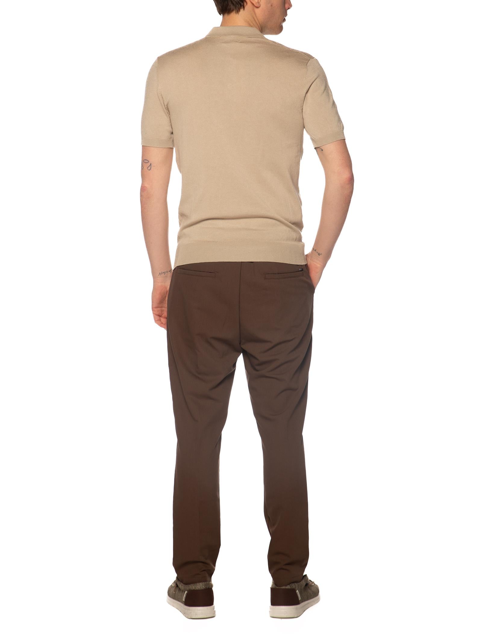 Polo Gianni Lupo Beige in maglia GL511S BEIGE GIANNI LUPO 