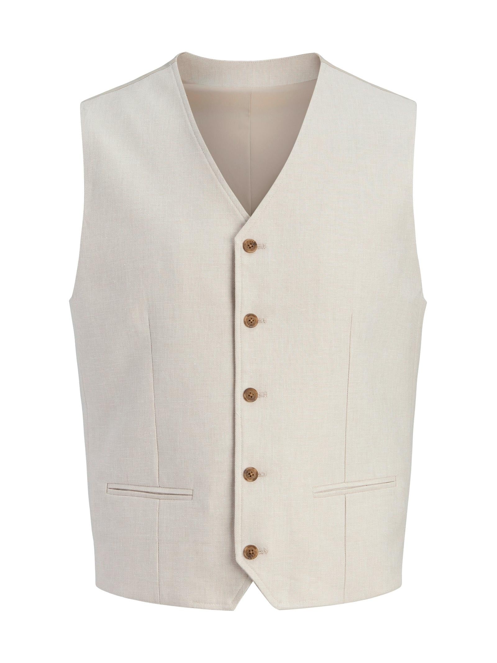 Gilet Jack & Jones Beige 4 bottoni 12292461 /Ancient Scroll JACK & JONES 