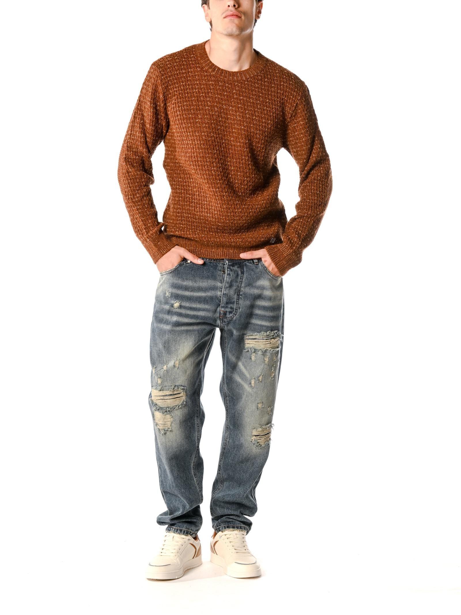 Maglia Block Eleven Tabacco chicco di riso 13BITONTO TABACCO BLOCK ELEVEN 