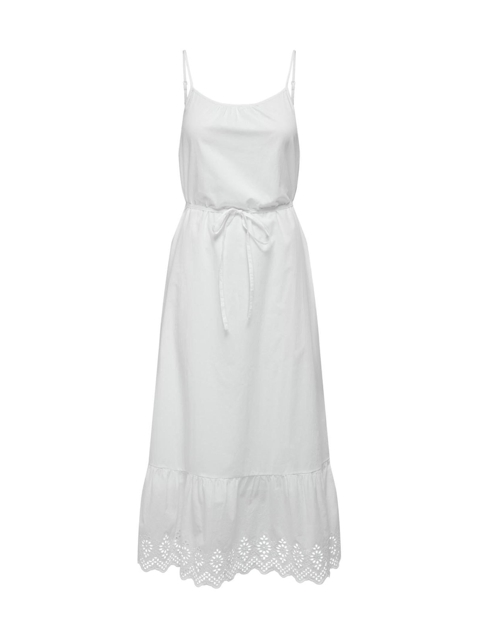 Abito Only Lou Donna Bianco lungo smanicato 15313166 /Bright White ONLY 