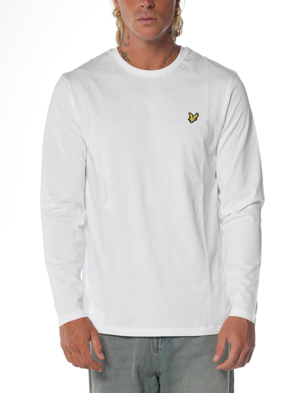 T-shirt Lyle & Scott Bianco Logo manica lunga TS512VOG WHITE LYLE & SCOTT 