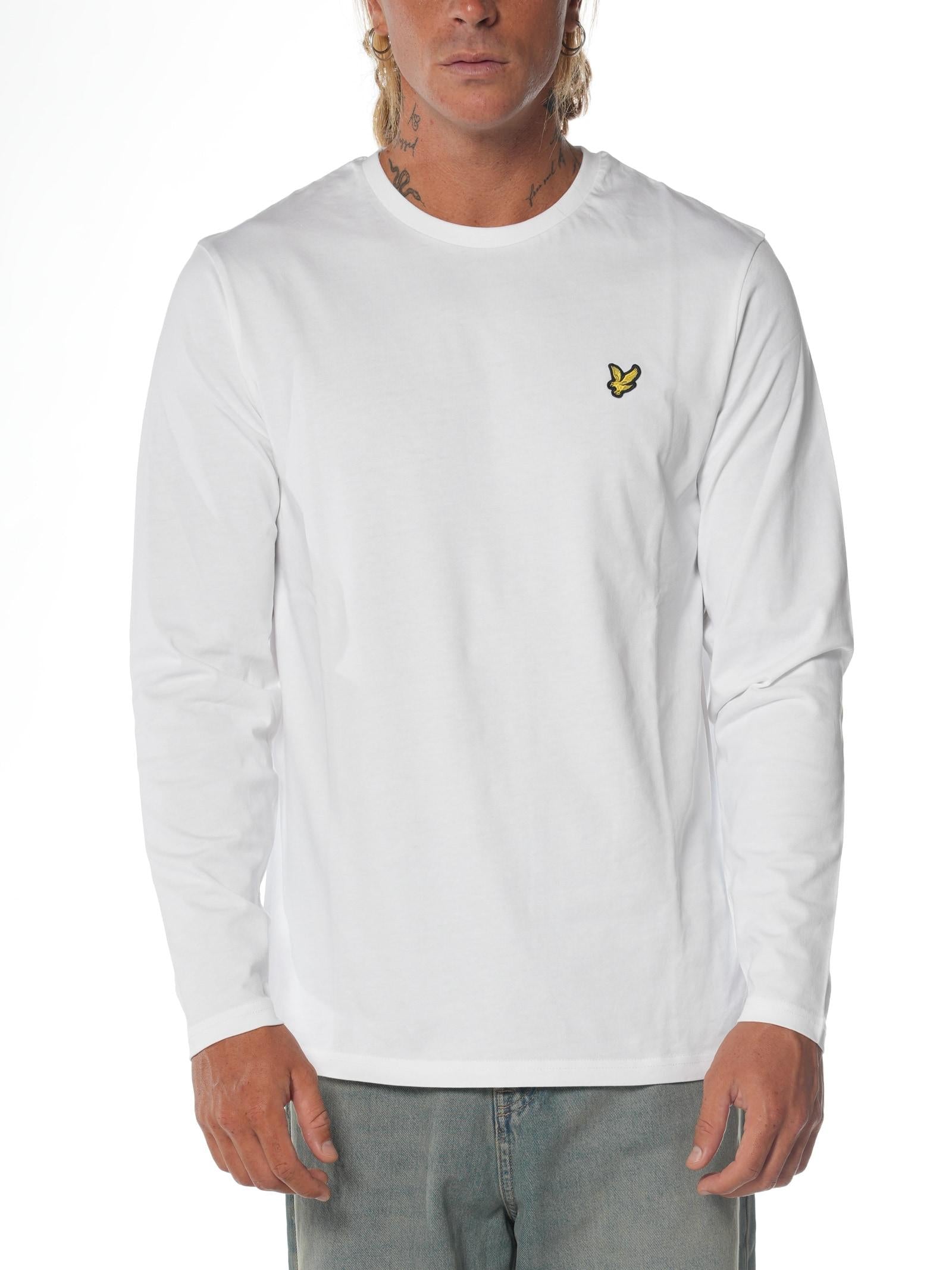T-shirt Lyle & Scott Bianco Logo manica lunga TS512VOG WHITE LYLE & SCOTT 