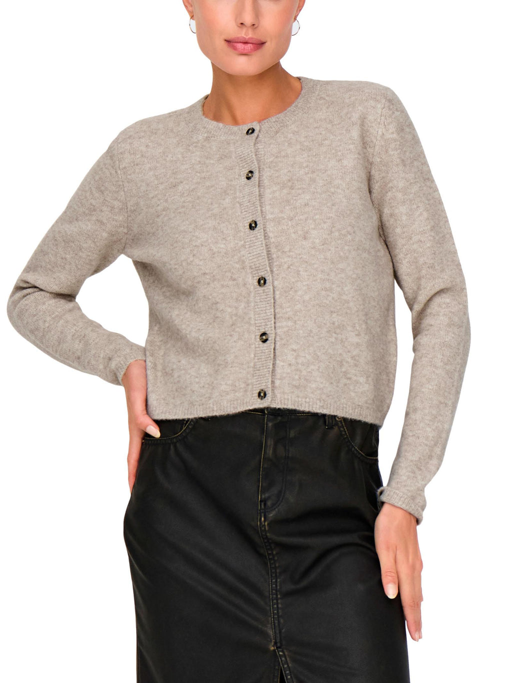 Cardigan Jacqueline De Yong Chloe Beige bottone 15330581 /Turtledove JDY 