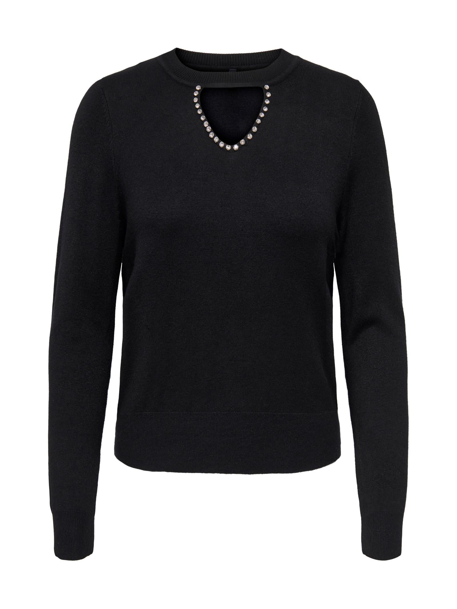 Maglia Only Venice Nero con strass 15364652 /Black ONLY 