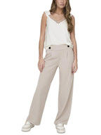 Pantalone Jacqueline De Yong Beige Geggo palazzo a vita alta 15208430 /Chateau Gray JDY 