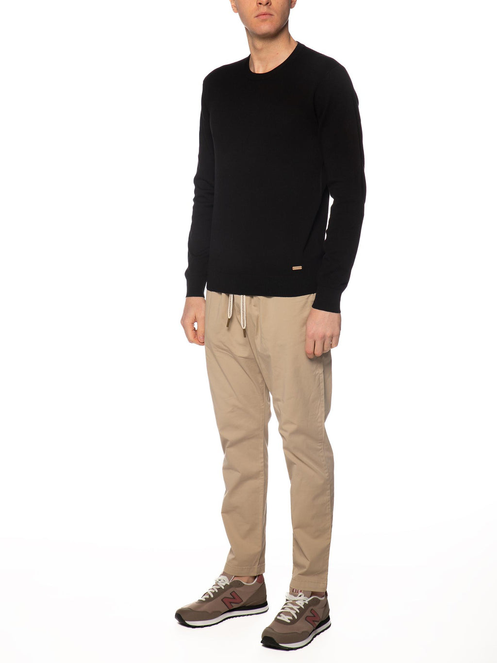 Maglia Gianni Lupo Nero girocollo GL512S BLACK GIANNI LUPO 