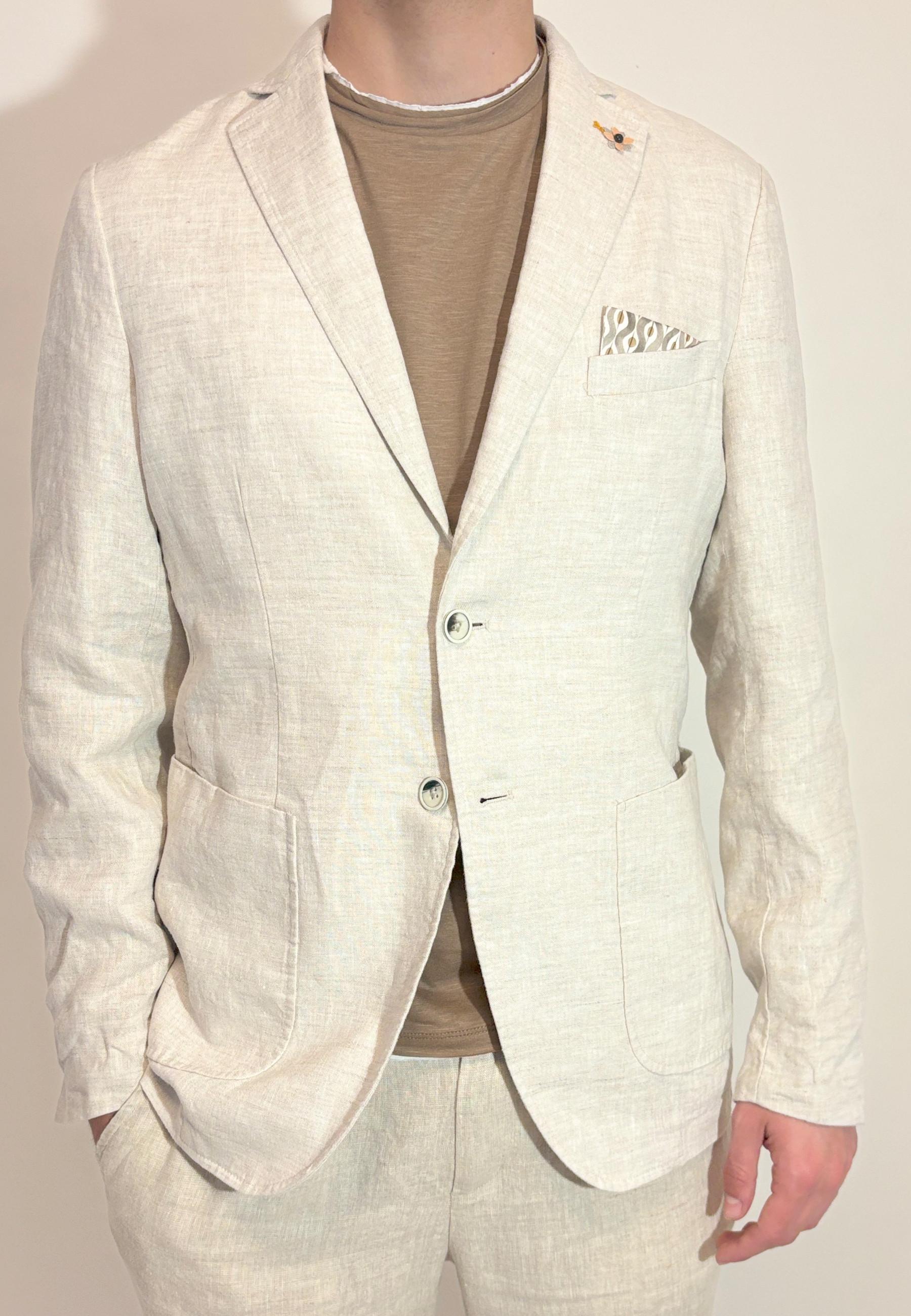 Giacca Sseinse Beige in lino