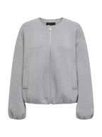 Giubbotto Only Ellie Grigio girocollo 15344567 /Medium Grey Melange ONLY 