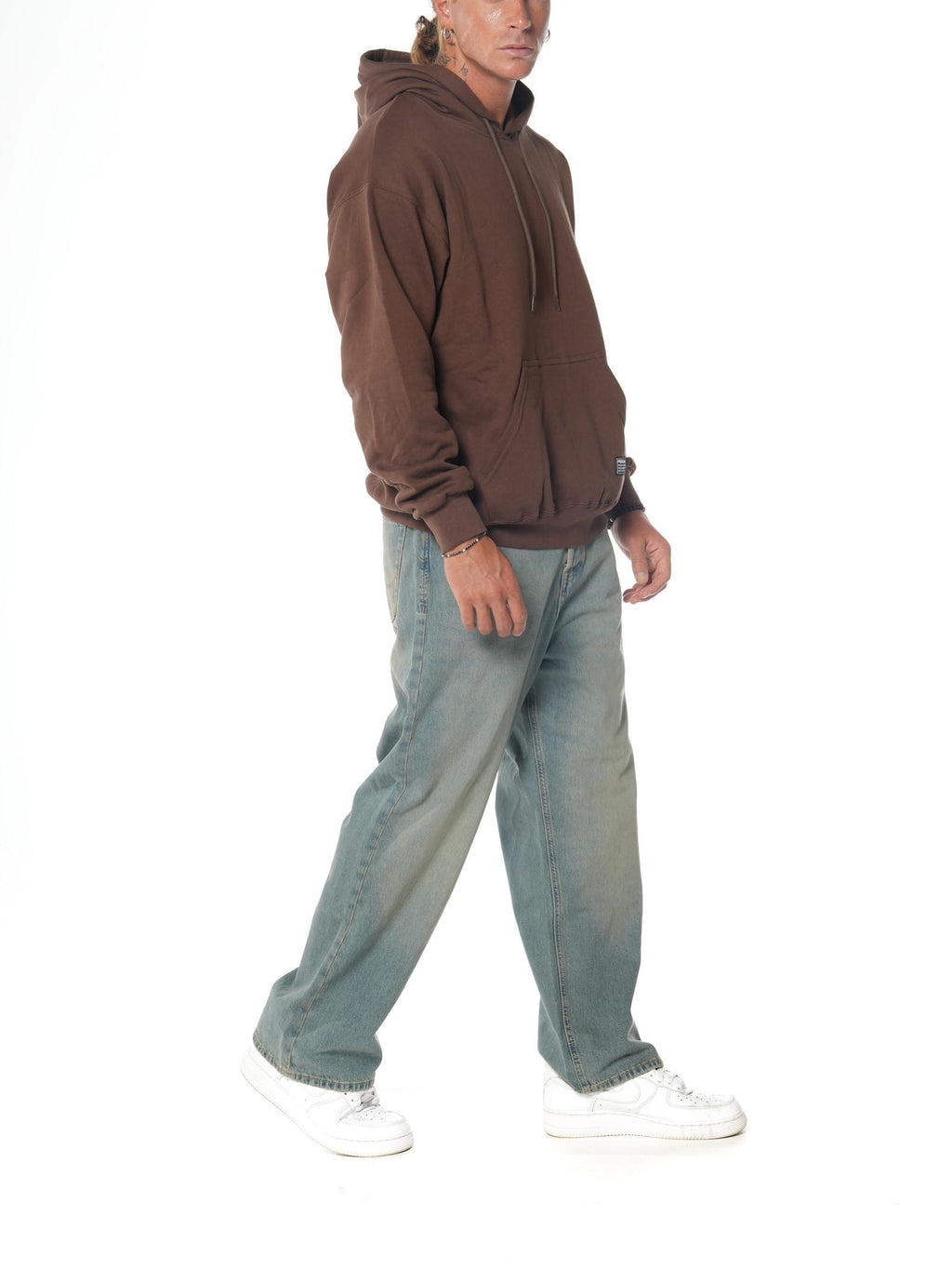 Felpa Propaganda Label Gold Marrone FE450 MARRONE PROPAGANDA 