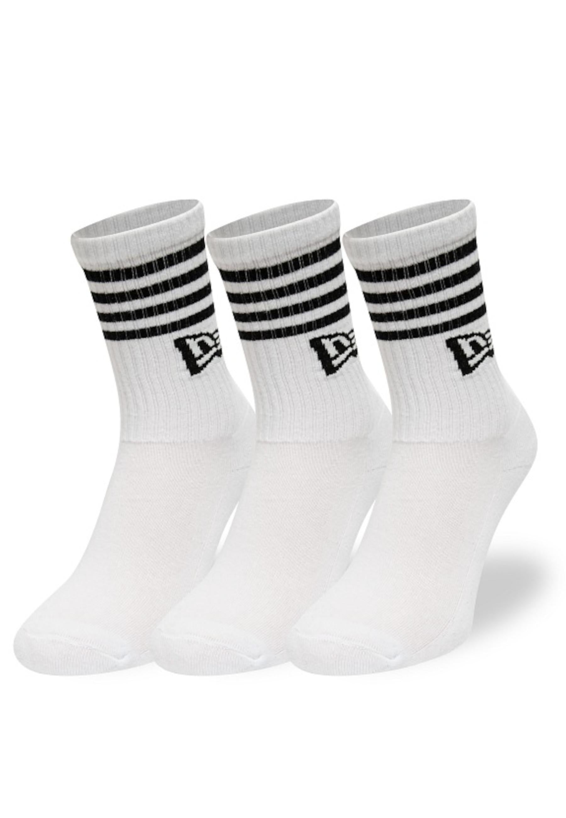 Calzini New Era Bianco Tripack 13113626 WHI NEW ERA 