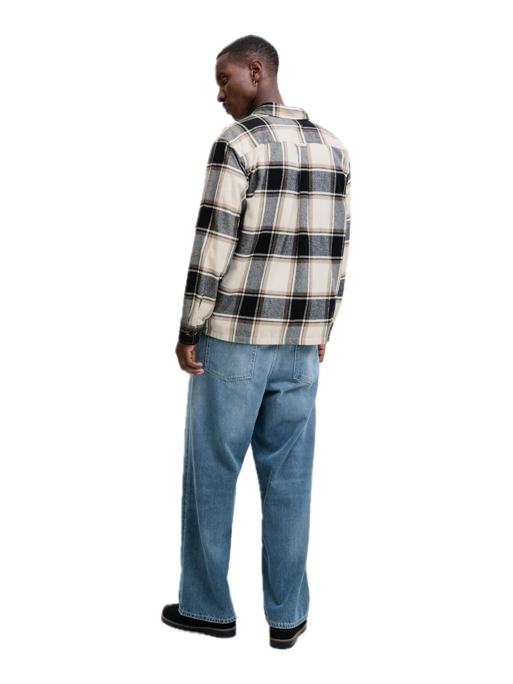 Camicia Jack & Jones Charge Beige a quadri 12278969 /Crockery JACK & JONES 