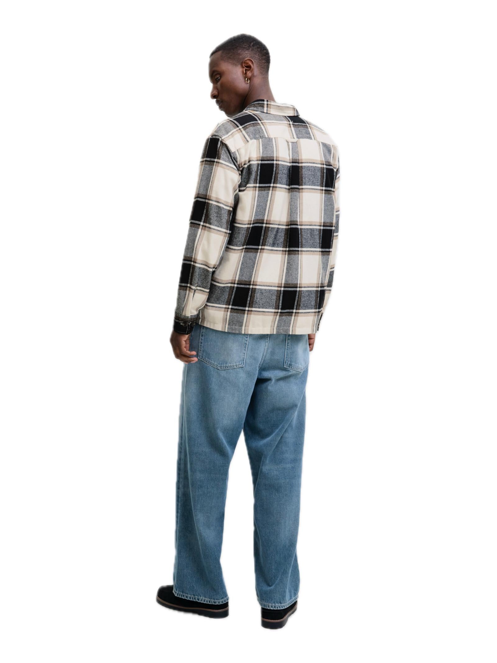Camicia Jack & Jones Charge Beige a quadri 12278969 /Crockery JACK & JONES 