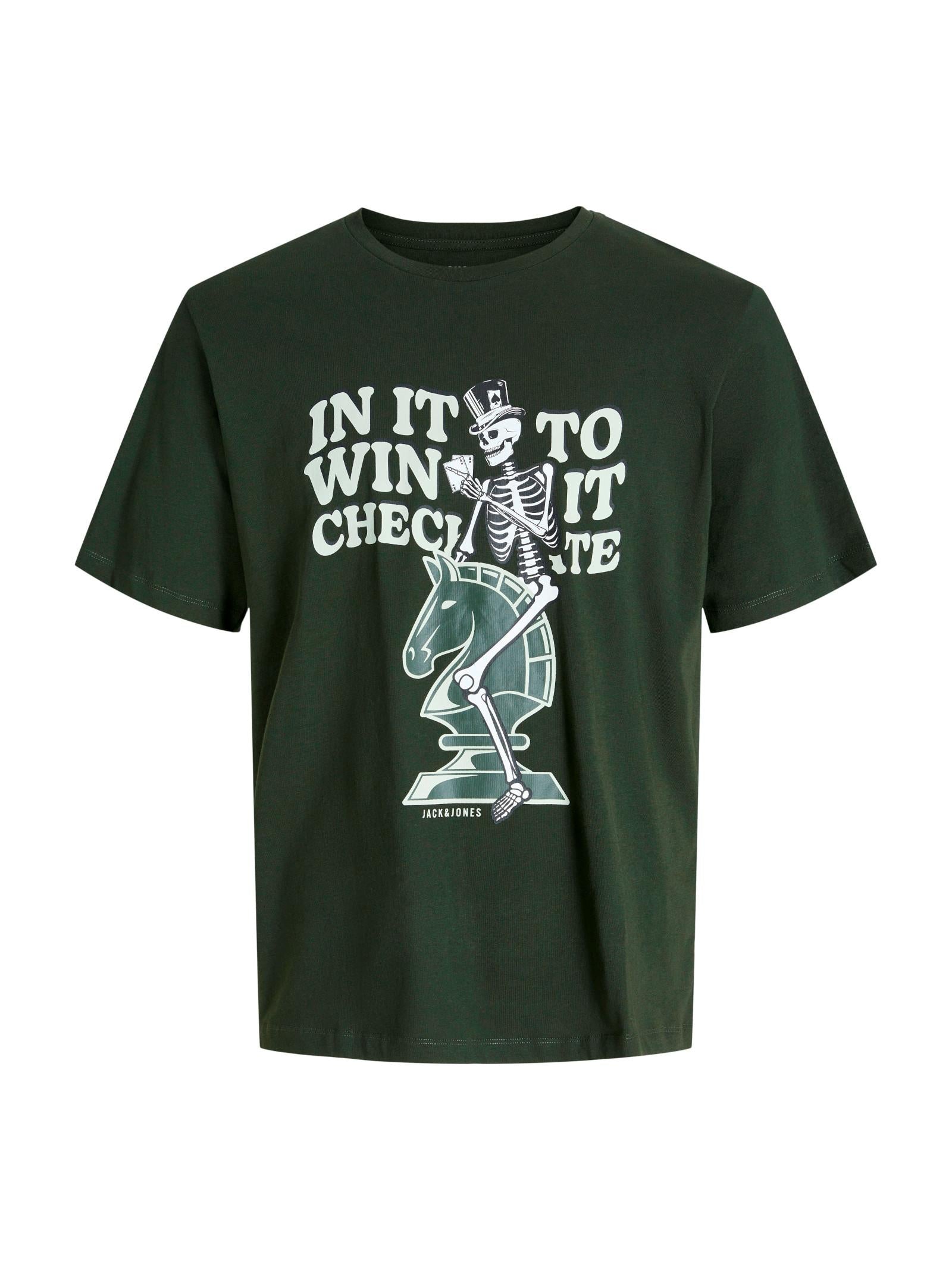 T-shirt Jack & Jones Salli Verde con stampa 12278530 /Duffel Bag JACK & JONES 