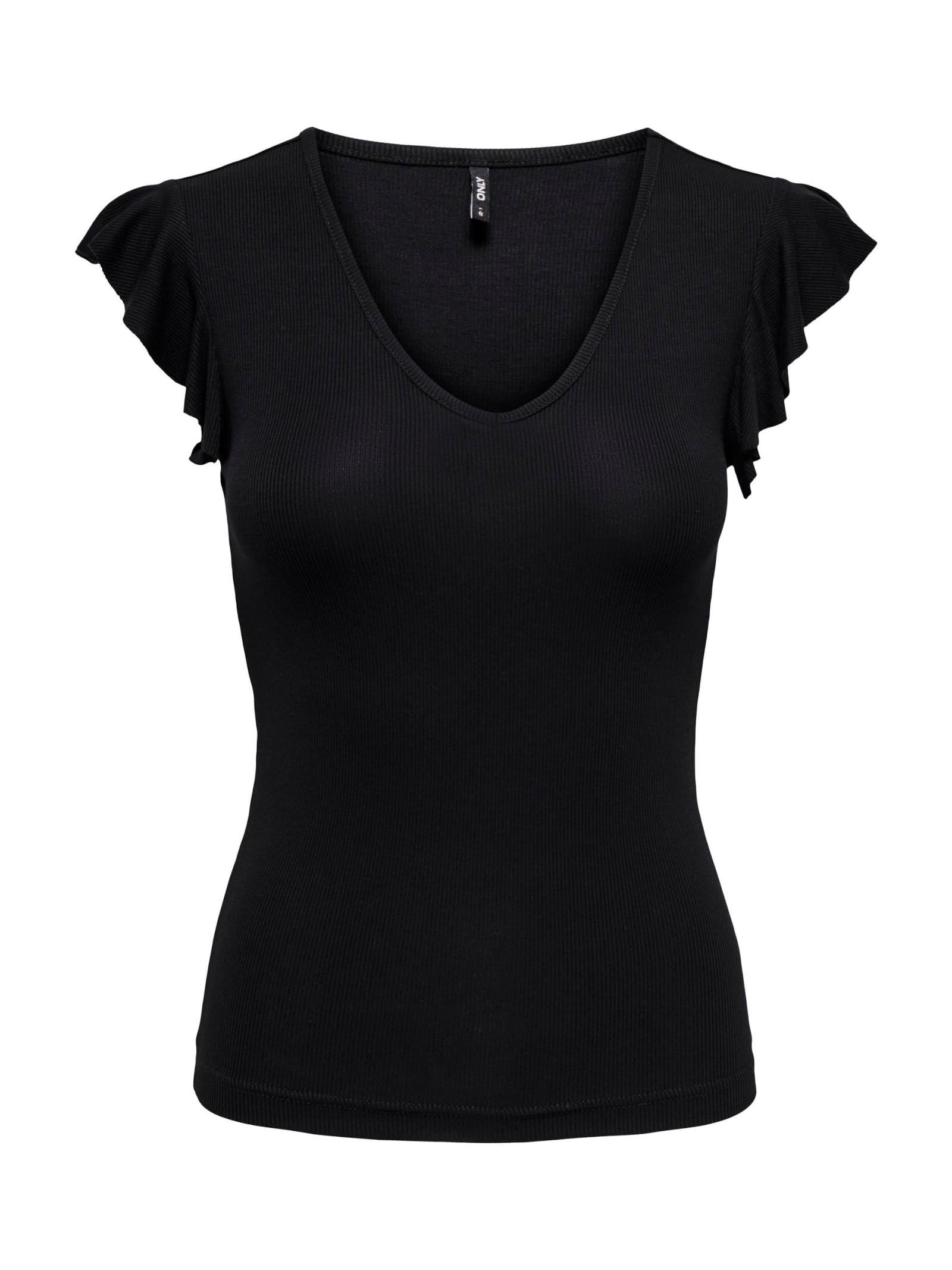 T-shirt Only Belia Nero manica corta 15227187 /Black ONLY 