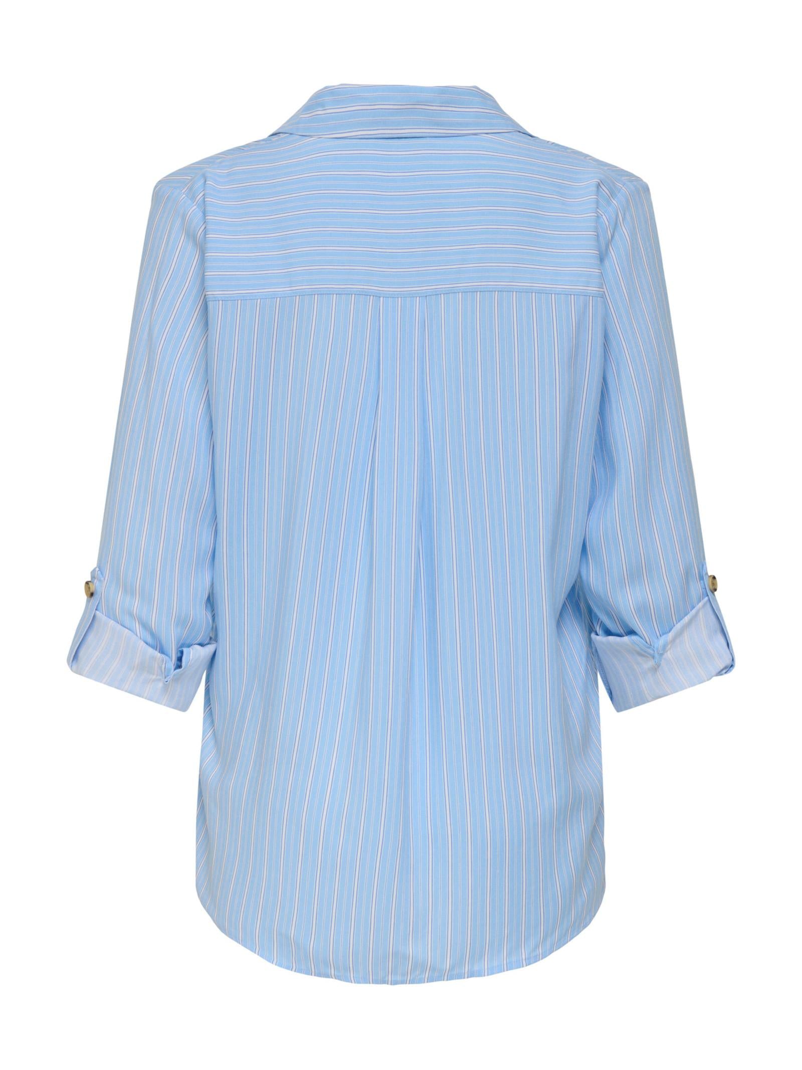 Camicia Only Yasmin Celeste con scollo a V 15281677 SERENITY SILVA ONLY 