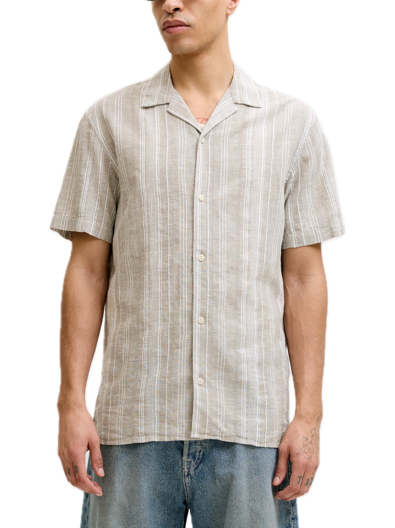 Camicia Jack & Jones Verde salvia Summer Lino 12291964 /Mermaid JACK & JONES 