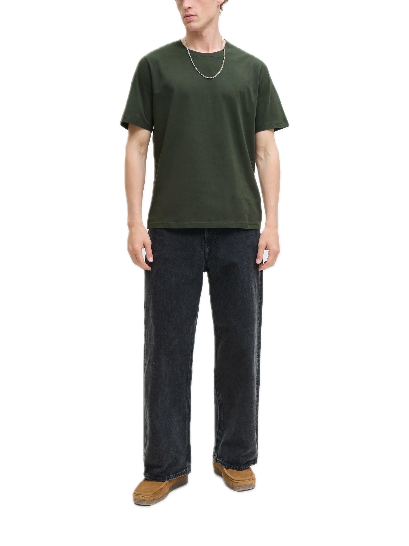 T-Shirt Jack & Jones Organic Verde basic girocollo 12156101 /Duffel Bag JACK & JONES 