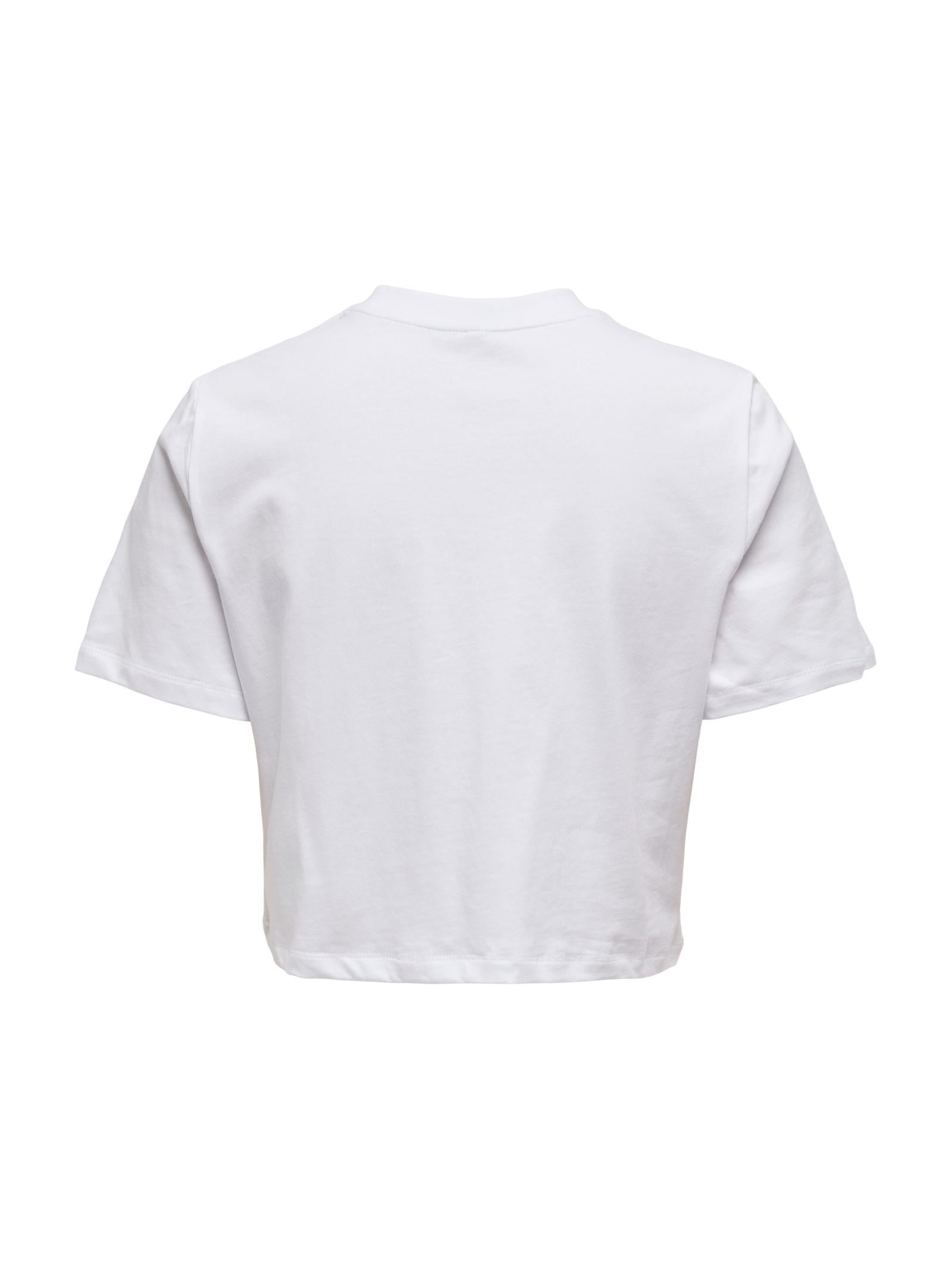 T-shirt Only Bianco Beige Dara taschini 15346594 /Gray Cloud Dancer ONLY 