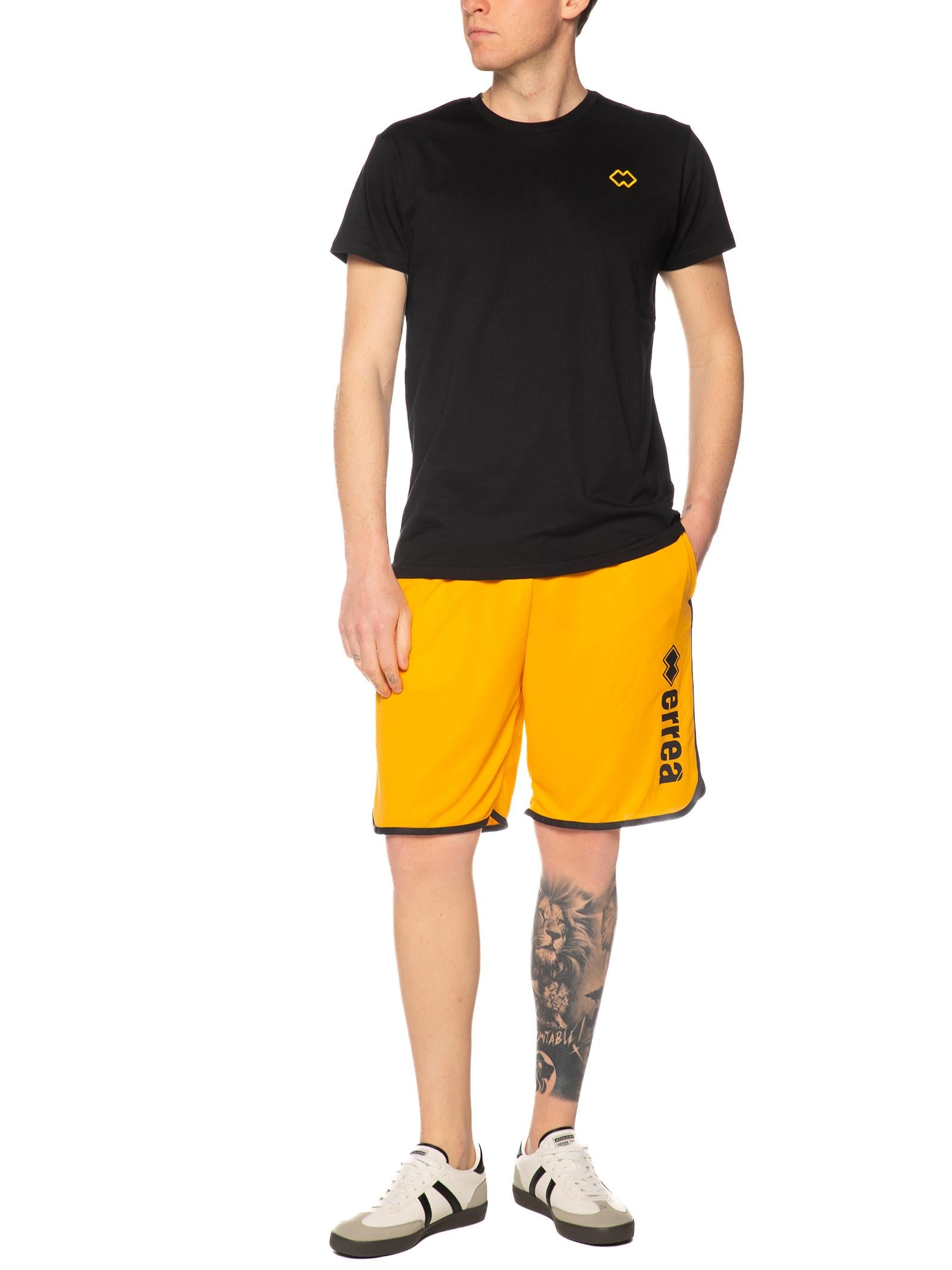 Bermuda Errea Giallo nero con logo grande R33P0U 4950 ERREA 
