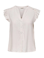 Camicia Only Rosella Bianco manica corta 15345828 /Cloud Dancer ONLY 