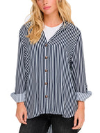 Camicia JDY Blu bianco Laurel maniche 3/4 15329311 /Sky Captain JDY 