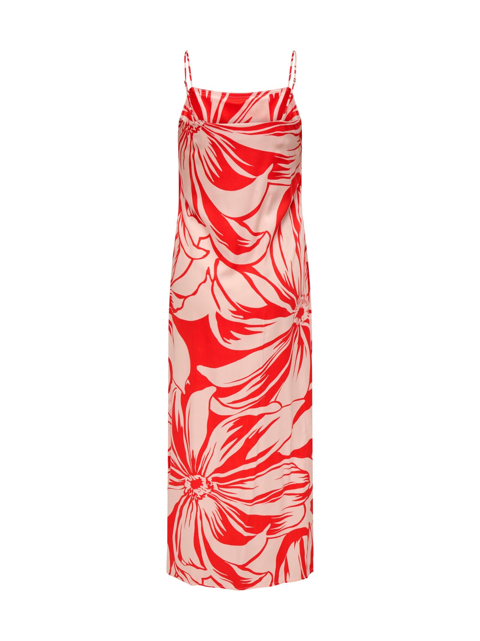 Abito Only Rosso Milly fantasia 15347474 /Flame Scarlet ONLY 