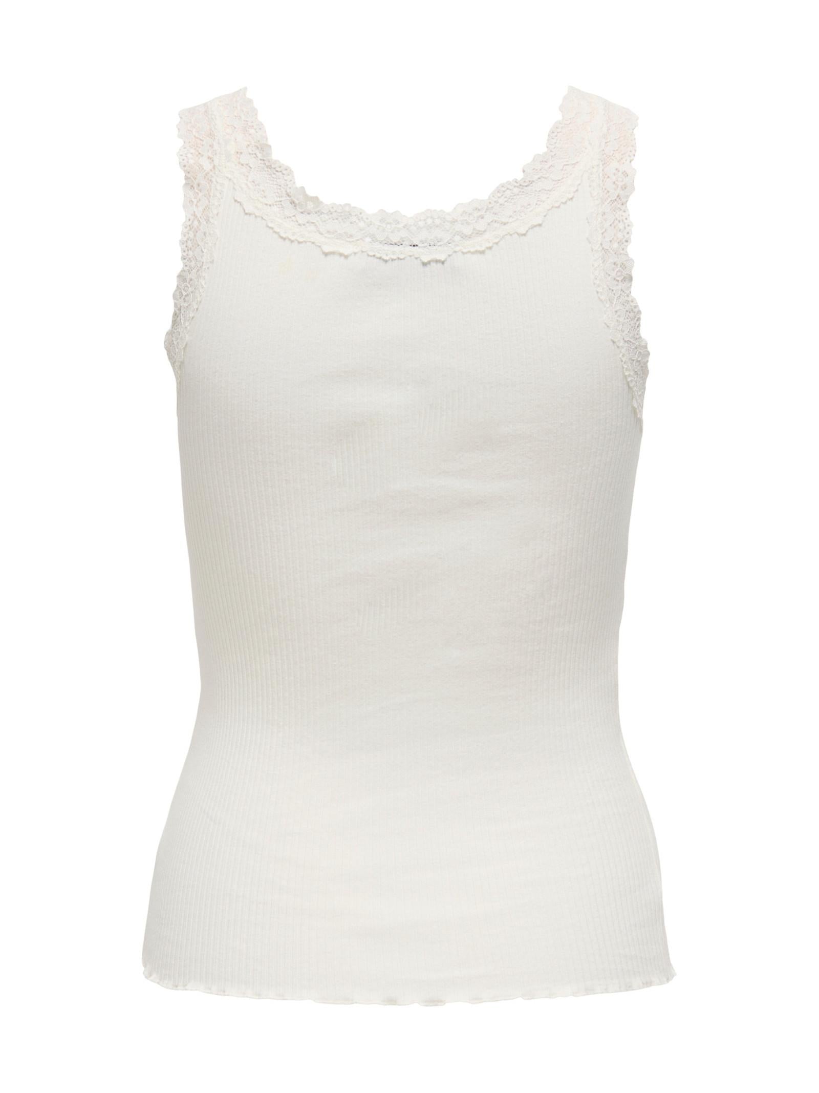 Top Only Bianco Sara pizzo 15345994 /Cloud Dancer ONLY 