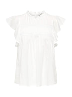 T-shirt Only Bianco Katti volant 15337637 /Cloud Dancer ONLY 