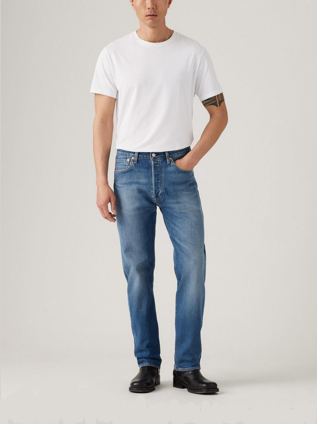 Jeans LEVI'S®  501® Medium Blue Denim 5013719 Dark Indigo - Worn In LEVI'S® 