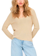 Maglia Only Hannah Oro scollo a V 15363029 /Frosted Almond ONLY 