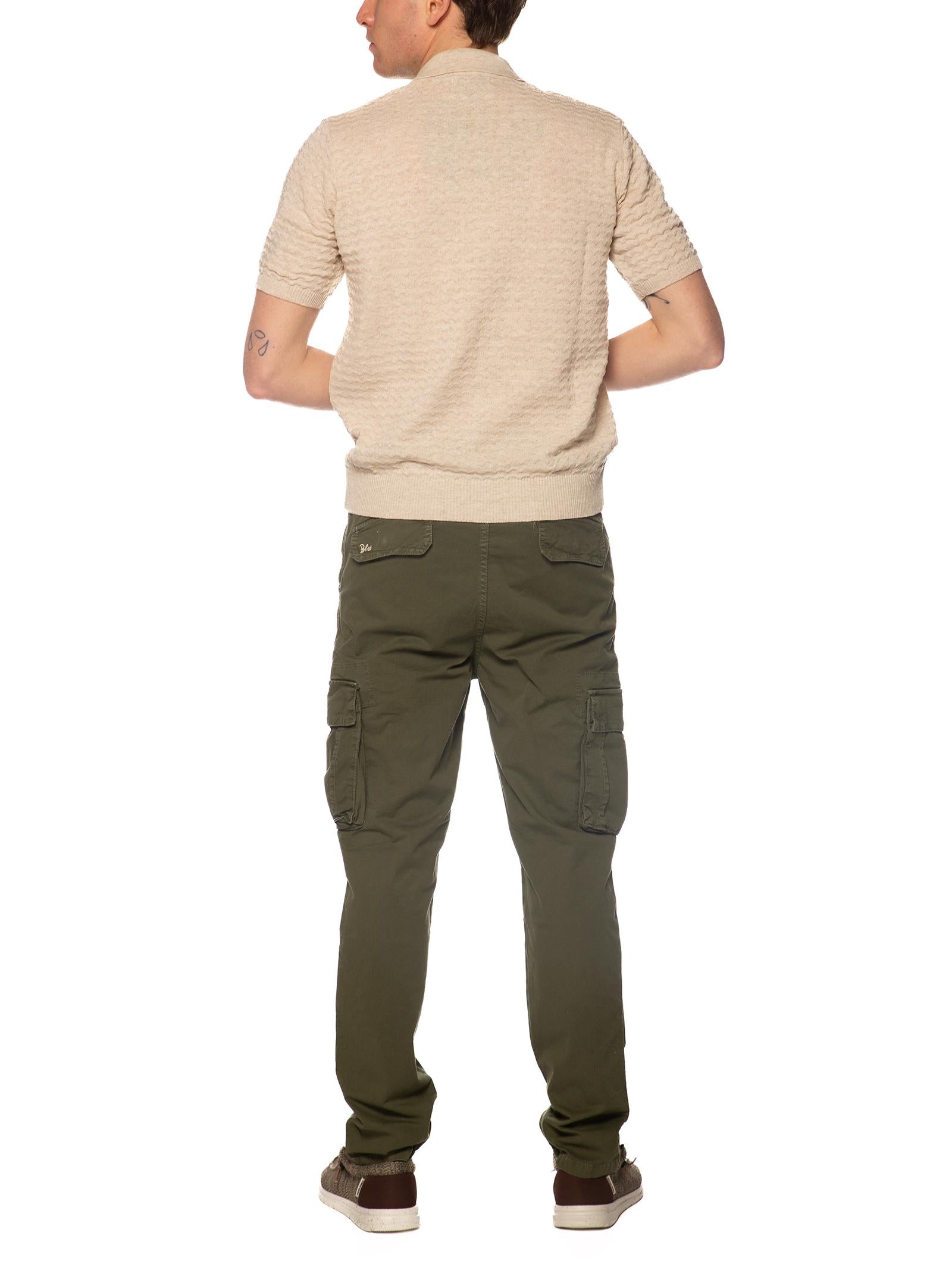 Polo Block Eleven Beige in maglia 03LD140 BEIGE BLOCK ELEVEN 