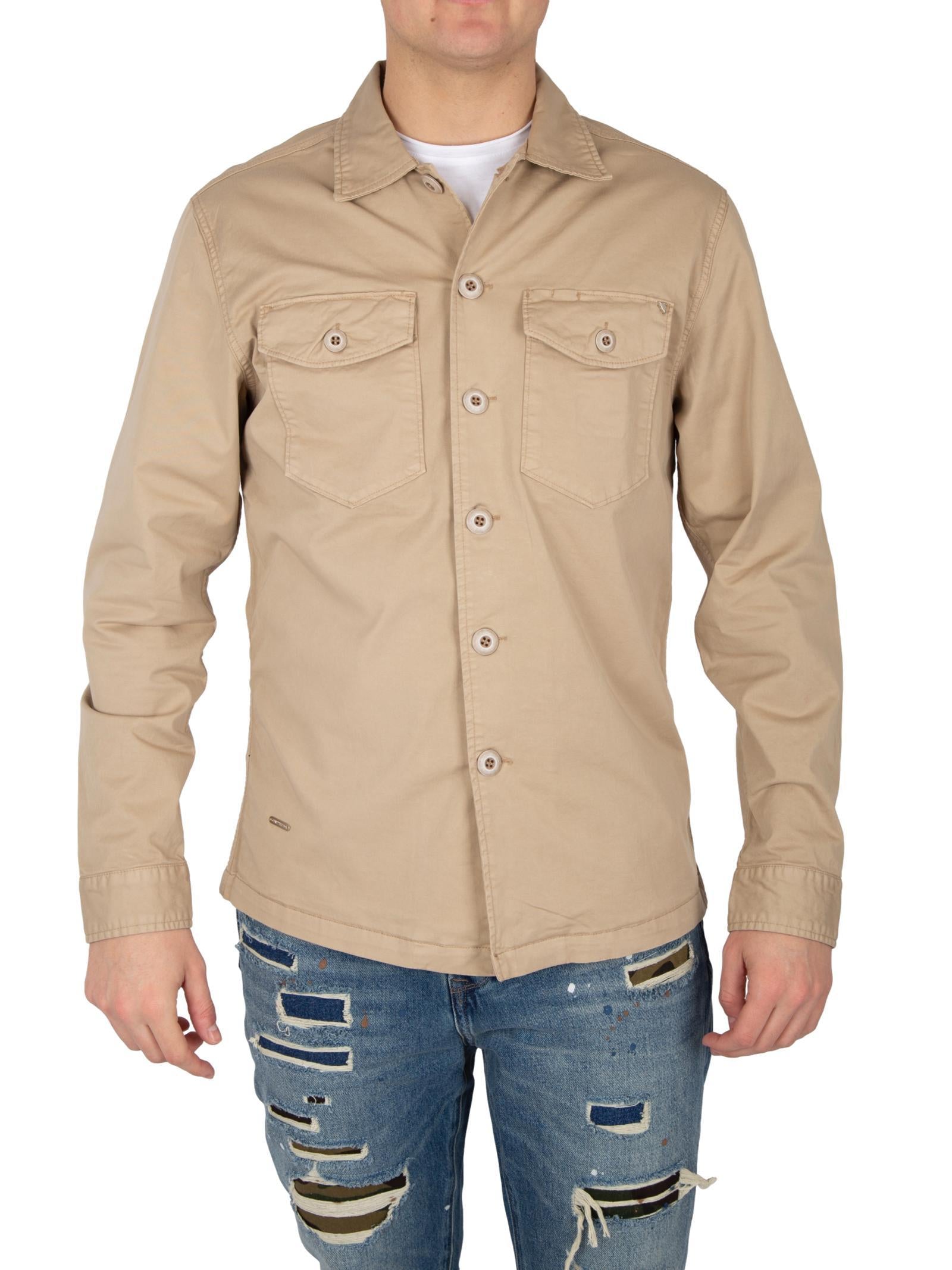 Overshirt Gianni Lupo Beige manica lunga GL5051BD BEIGE GIANNI LUPO 