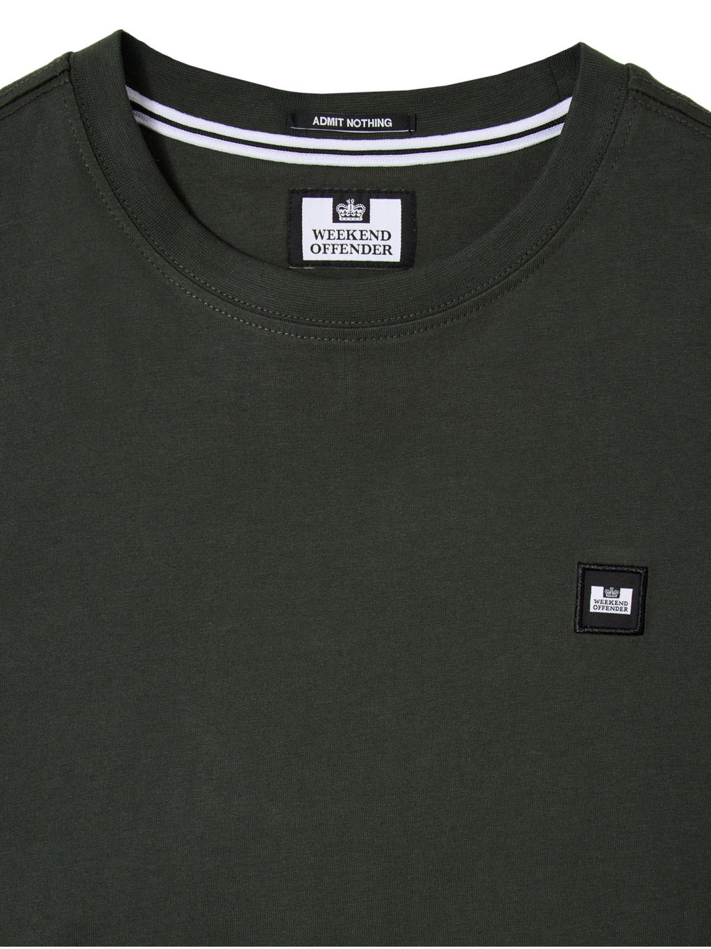 T-shirt Weekend Offender Verde con patch BROOKLANDS VERDE WEEKEND OFFENDER 